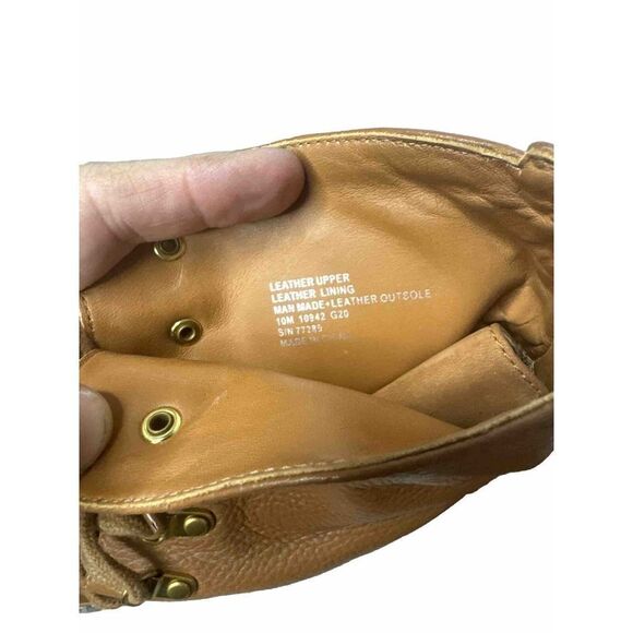 TORY BURCH MILLER LUG SOLE BOOTIE 95MM in TOASTED CARAMEL AUTHENTIC! NWT - Picture 10 of 10